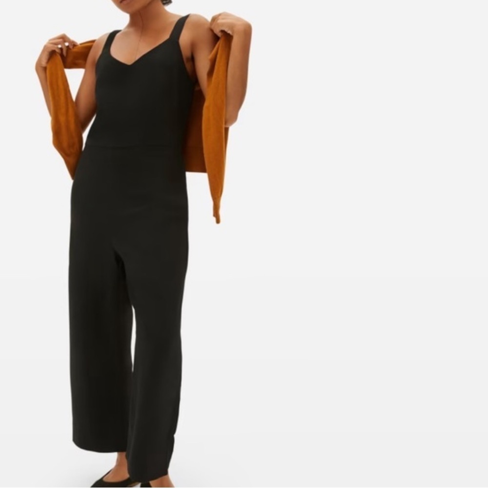 Everlane The Japanese GoWeave Slip Jumpsuit Black
